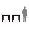 Arabia Solid Wood 4 Seater Storage Dining Table In Mahogany Finish
