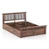Bunai Solid Wood King Size Box Storage Bed In Teak Finish
