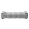 Melon Velvet 5 Feet Ottoman Bench in Grey  Color