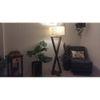 Infinity Beige Jute Floor Lamp with Beige Jute Base