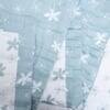 Blue And White Floral Cotton 400 Tc Reversible Single Bed Dohar 240 X160 Cm