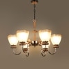 Eliante Chandelier, 6 Light Mild Steel Modern Ceiling Fixture
