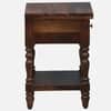Nilaya Sheesham Wood Bedside Table in Provincial Teak Finish with Drawer