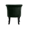 Grenier Fabric Slipper Chair in Bottle Green Color