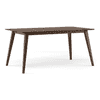 Lawson Solid Wood 6 Seater Dining Table In Walnut Finish