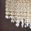 Ellie Gold Metal 12 Light Crystal Chandelier