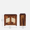 Sheesham Wood 2 Door Sideboard in Provincial Teak Finish