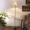Penelope Multi Cotton shade with Iron floor lamp