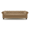 Winchester 3 Seater Leather Sofa in Camel Colour