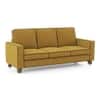 Apollo Neo  High Back 3 Seater  Fabric Sofa In Ochre Colour