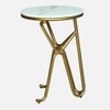 Metalia Metal Side Table in Gold Colour