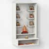 Bluewud Shubh Mini Engineered Wood Prayerut In White Finish