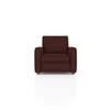 Apollo High Back 1 Seater  Fabric Sofa In Deep Crimson Velvet Colour