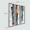 W-Akina Abstract Metal Wall Decor in Multicolor Set of 3