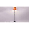 Maxwell Orange Cotton shade with Iron floor lamp