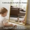 The Artment Vista Gold Arch Frame Unbreakable Floor Mirror For Home (160 X 50 CM)