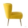 Beato Fabric Accent Chair in Yellow Colour