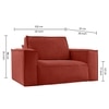 Skult  Pull Out Sofa cum Bed  in Pink Colour