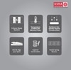 Usha Shriram Aero Ortho Hybrid Memory Pocket Spring King Mattress (Mattress Thickness: 8 Inches, Mattress Dimensions: 72 x 70 in)