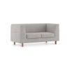 Rubik Essential 2 Seater Fabric Sofa in Vapour Grey Colour