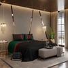 Stoa Paris 300TC UltrSatin Super King Bedsheet with 2 Pillow Covers Satin Super Black, Red Green