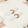 Metalsmith Metal Napkin Ring Set of 2 Gold Finish Dining Table Accessory