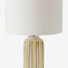 Ravello Handicrafted Table Lamp in Yellow and blue checks Colour