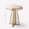 Aurum Metal Side Table in Gold Colour