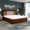 Virasat Solid Wood Compact Queen Bed Box Storage Provincial Teak Finish Mattress 60 x 72 Inches