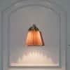 Possio Single Light Wall Fitting with Beige Shade