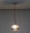 DEMARIUS Blue Glass Single Light Hanging Pendant