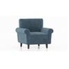 Oxford 1 Seater Fabric Sofa In Ocean Weave Colour