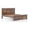 Fidora Solid Wood King Size Non Storage Bed In Teak Finish