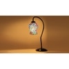 Multicolor Mosaic Glass Curvy Table lamp with Iron Base (EN26)