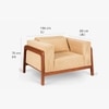 Joy Multicolor One Seater Sofa in Multicolor Finish