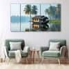 The Castle Decor Kerala Wall Painting Wooden Framed 27x48 Inch (Style 2)
