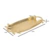 Leaf Aluminium Tray In Gold Colour