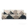 3 Seater Navy Cubes Sofa Cover