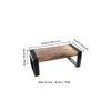 Hudson Sheesham Wood Coffee Table In Natural Rustic Wood Finish