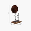Kylie Metal Showpiece in Dark Brown Colour