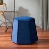 Prism Blue Pouf Ottoman