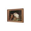 Artistry Brown White Rabbit Family Canvas Wall Prints Canvas Wall Prints Set of 1 Multicolor Matte