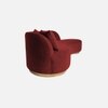 Maddox Velvet 3 Seater Sofa in Maroon Colour