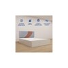 Ashtanga Engineered Wood Queen Size Bed In White Finish