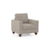 Apollo Neo 1 Seater Fabric Sofa in Mist Brown Colour (Back Height : Regular, Cushion Type : Hard)