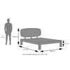 Nimbus Solid Wood Queen Size Bed Without Storage (Mahogany Finish)
