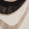 Handmade Natural Wool Area Rug Abstract Flow Ivory 9 x 12 Feet Carpet