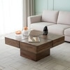 Montreal Sheesham Wood Coffee Table In Teak Finish