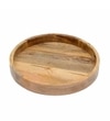 AJ Exports Rustic Wooden Serving Tray with Handles Home Decor Handcrafted