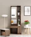 Hexa Red Wooden Dressing Table in Flower Wenge Colour